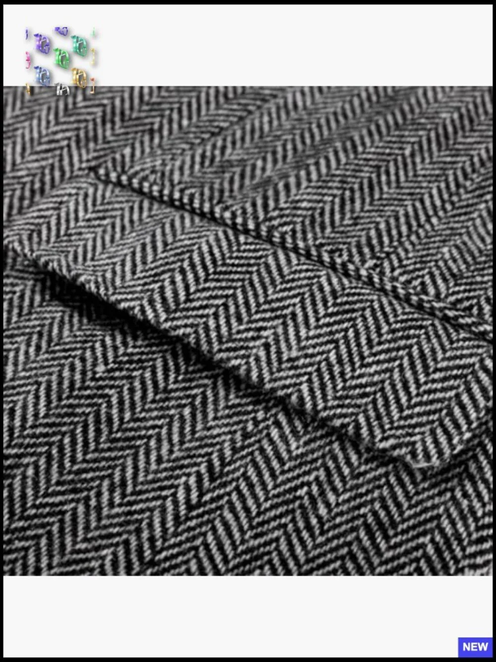 Vintage Wool Blend Herringbone Tweed Sport Coat Classic Fit Two Button Blazer